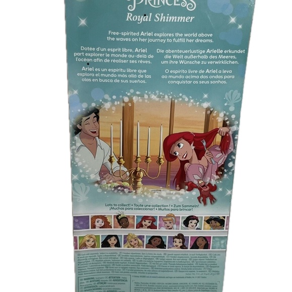 Disney Princess Royal‎ Shimmer Ariel Doll New In Box Hasbro Little Mermaid Toy - Picture 4 of 5